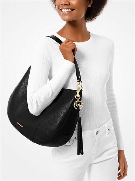 brooke michael kors|Brooke Large Pebbled Leather Shoulder Bag .